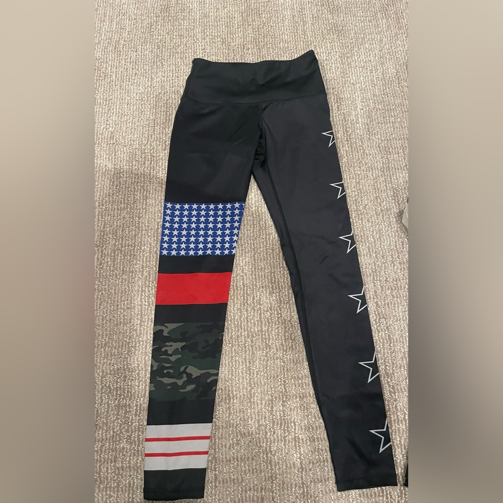 Noli block patterned leggings